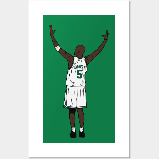 Kevin Garnett Embrace the Crowd Wall Art by rattraptees